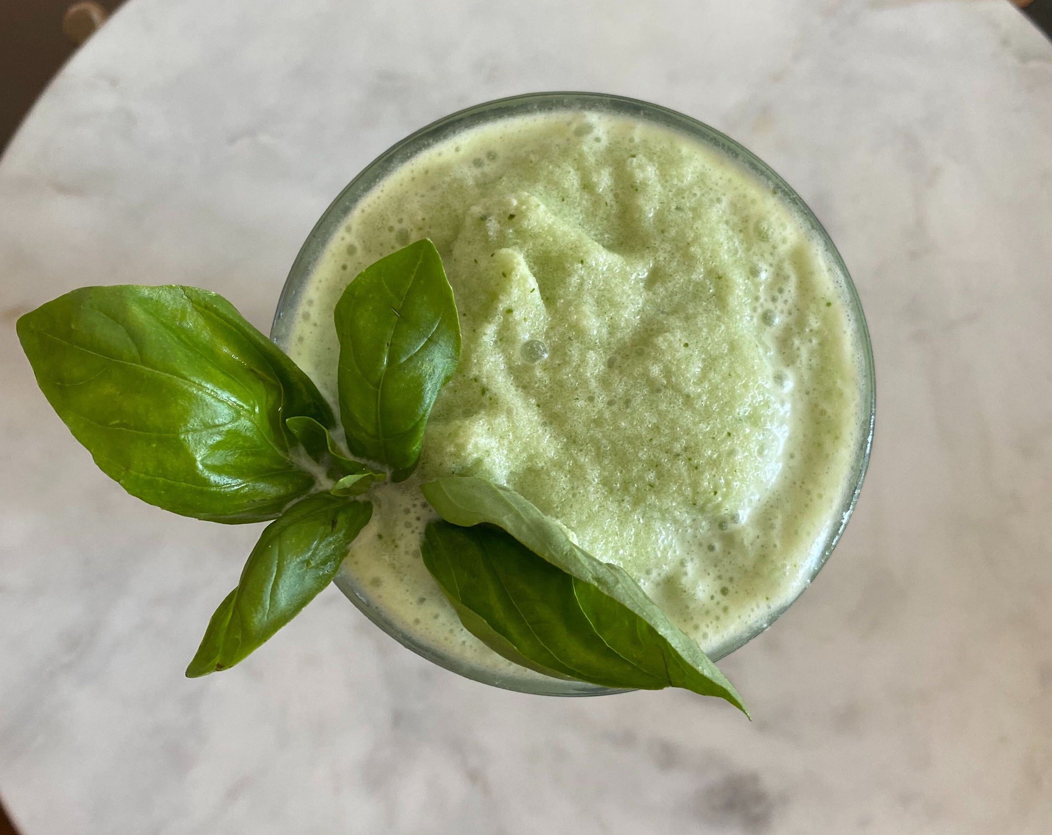 Frozen Coconut Basil Lemonade