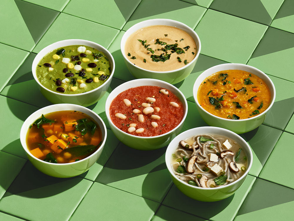 Healthy Vegan Soup Delivery Chef Crafted, Cooked, Frozen Mosaic