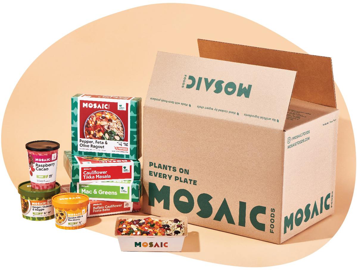 Mosaic Foods box with packaging
