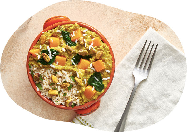 Frozen Yellow Dal Curry bowl