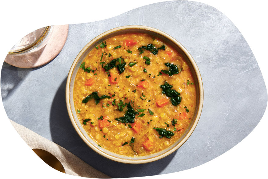Our Curried Lentil Soup is 100% vegan and 100% delicious